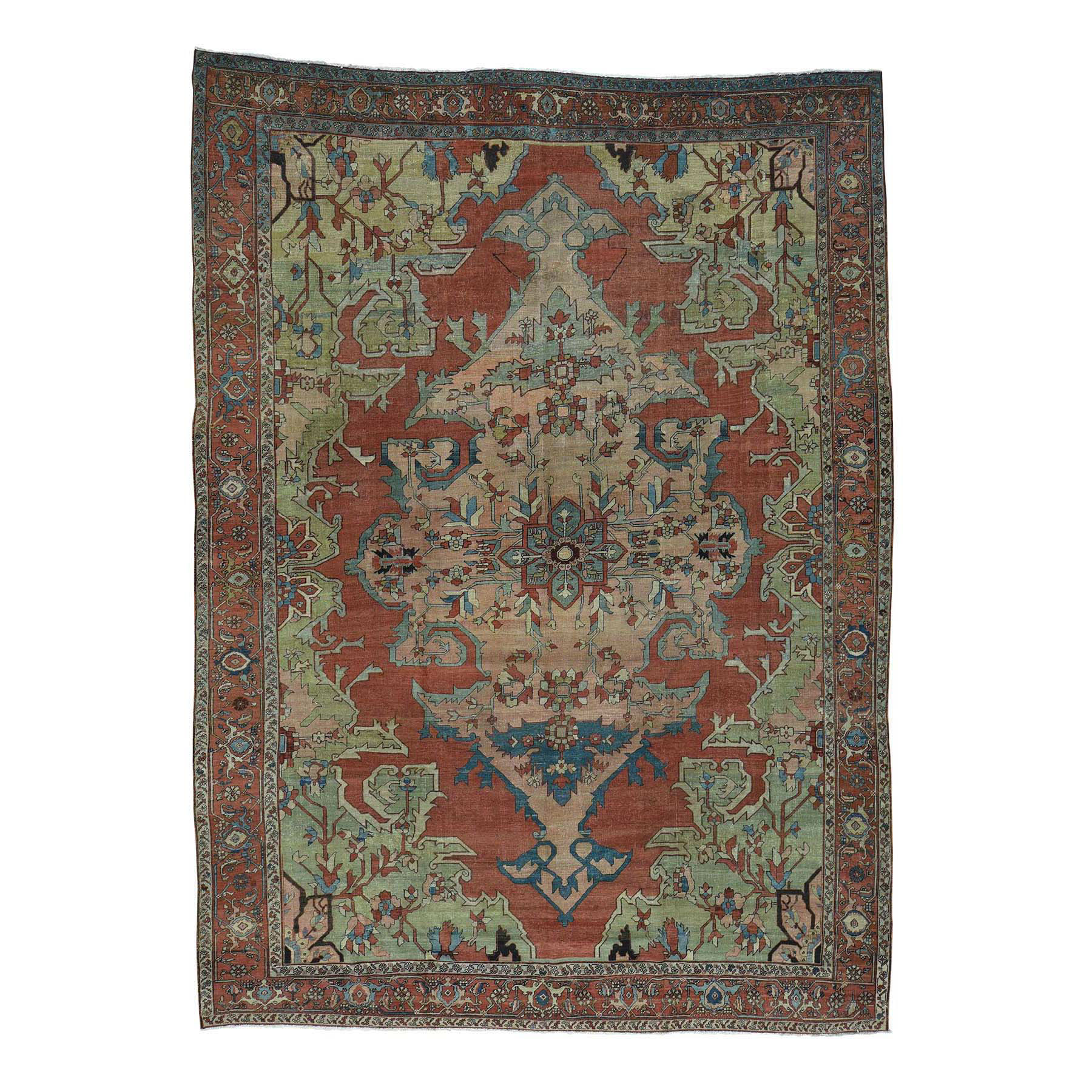 Casual Wool Hand-Knotted Area Rug 9'2
